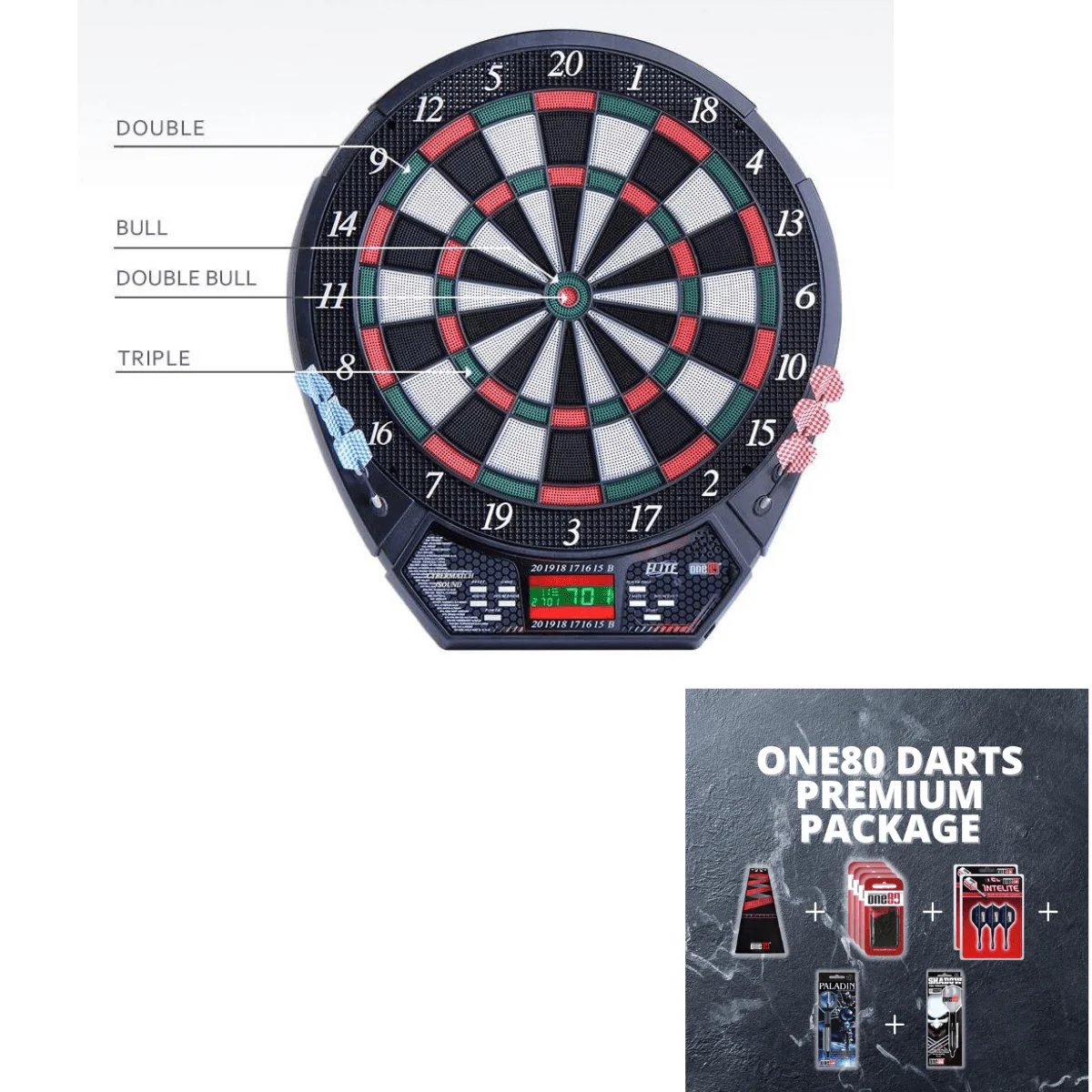 One80 Elite Electronic Dartboard - Image 10