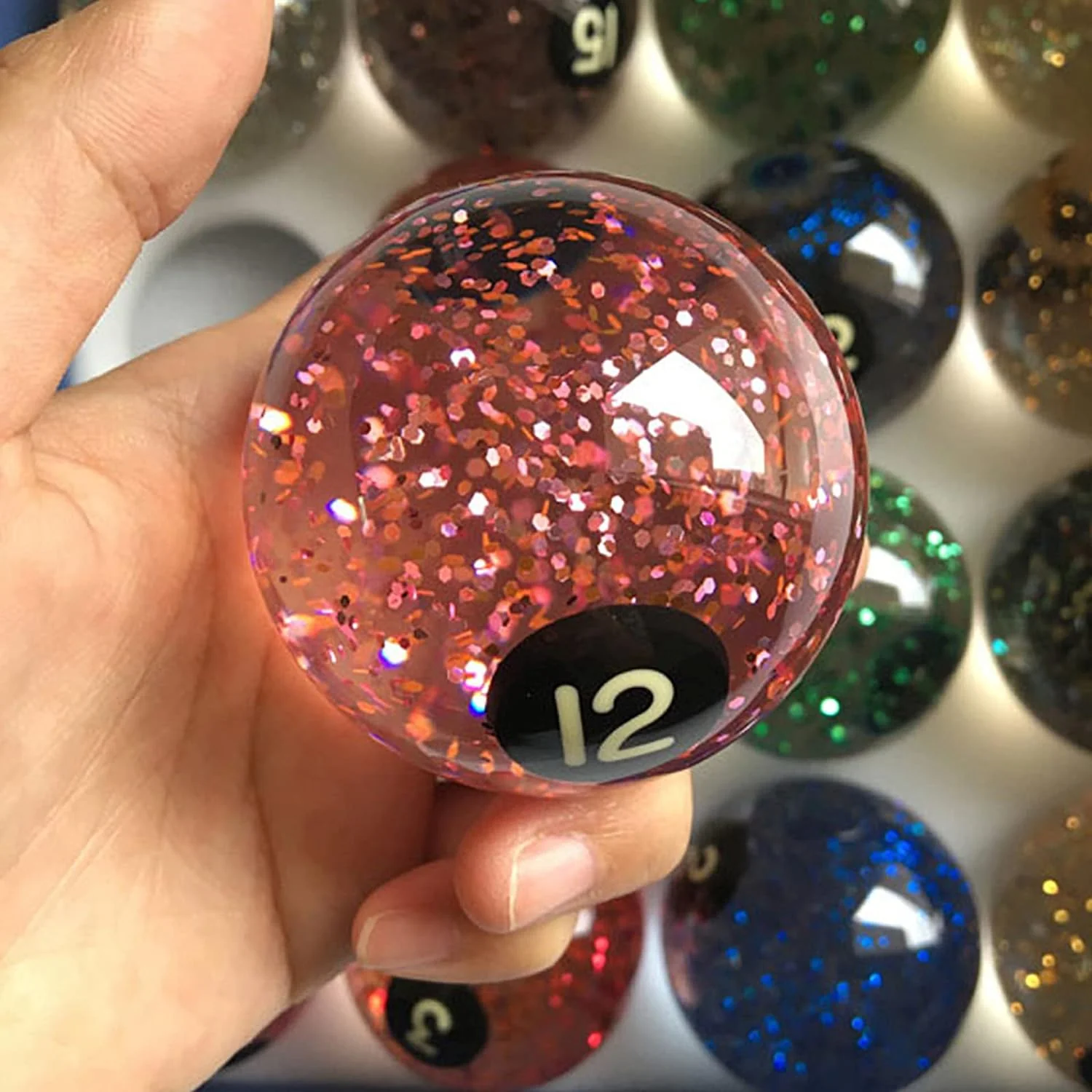 Panther Crystal Sparkling Pool Ball Set - Image 5