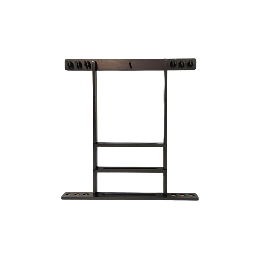Premium wall mounted cue rack